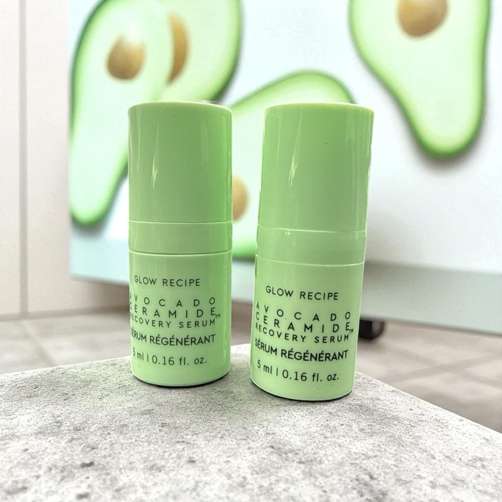 Set of TWO 5ml Glow Recipe Avocado Ceramide Recovery Serum